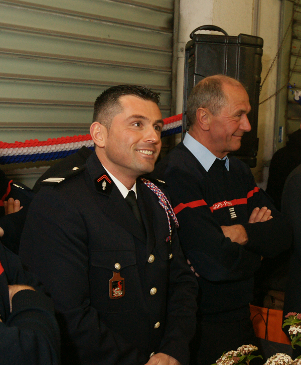 Le capitaine Seitz du corps de pompiers de Saint-Tropez