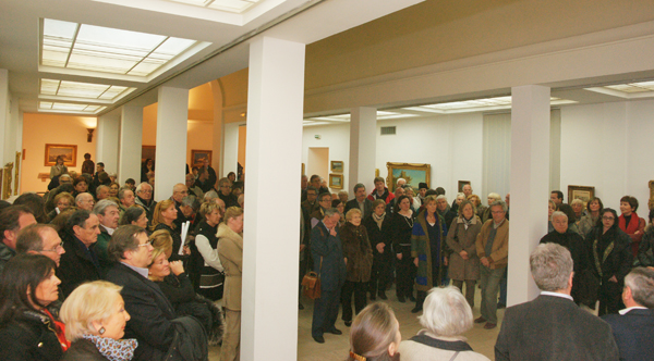 Le public était venu nombreux à l'inauguration de l'exposition.