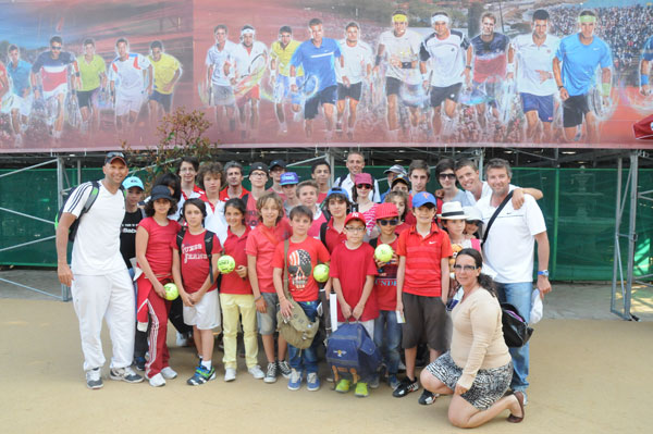 Les élèves du Club de Tennis de Saint-Tropez