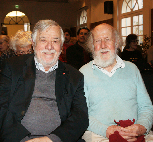 Yves Coppens et Hubert Reeves, les deux têtes d'affiche des Mystères du XXIe siècle, édition 2013.