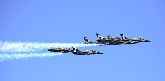 La Breitling Jet Team a brillamment conclu le meeting aérien.