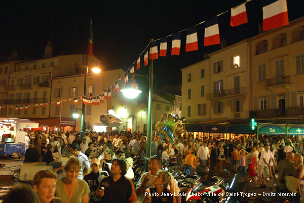 Le 14 juillet 2009 à Saint-Tropez