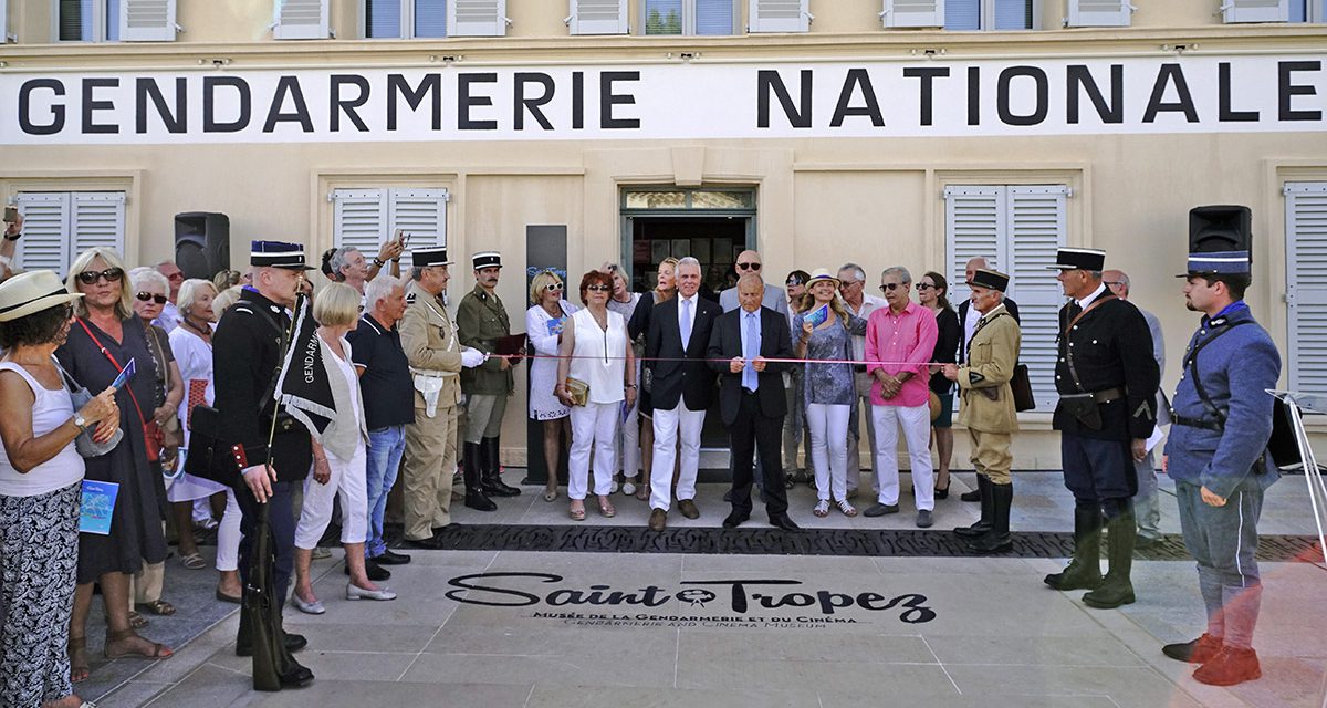 Inauguration de la place Blanqui et première visite officielle du musée de la Gendarmerie et du Cinéma de Saint-Tropez