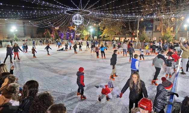 La patinoire à ciel ouvert