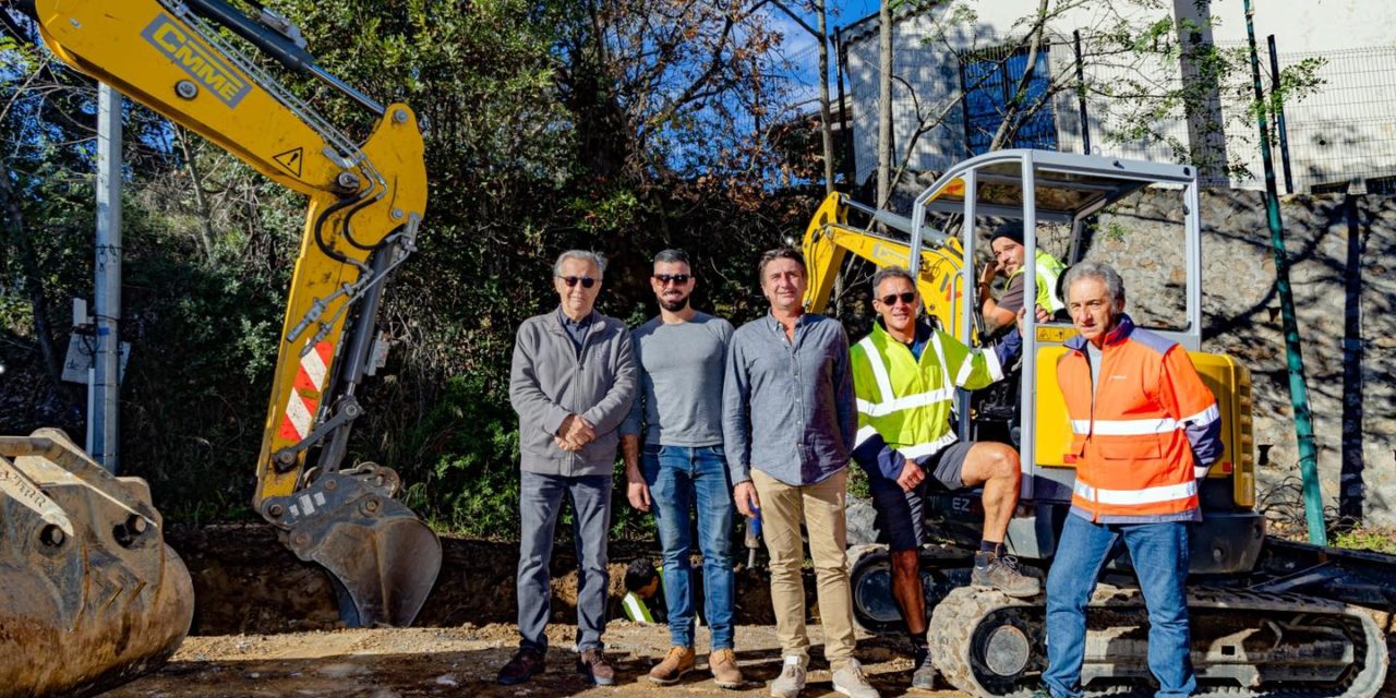 Travaux route des Carles et Parking du nouveau port