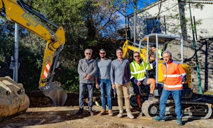 Travaux route des Carles et Parking du nouveau port