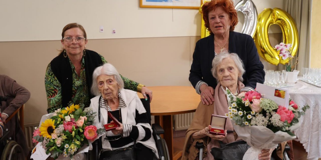 Yvonne et Alice fêtent leur 100 ans aux Platanes