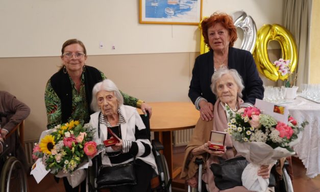 Yvonne et Alice fêtent leur 100 ans aux Platanes