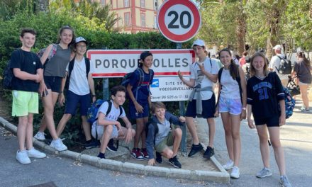 Nos jeunes tropéziens en excursion sur l’île de Porquerolles