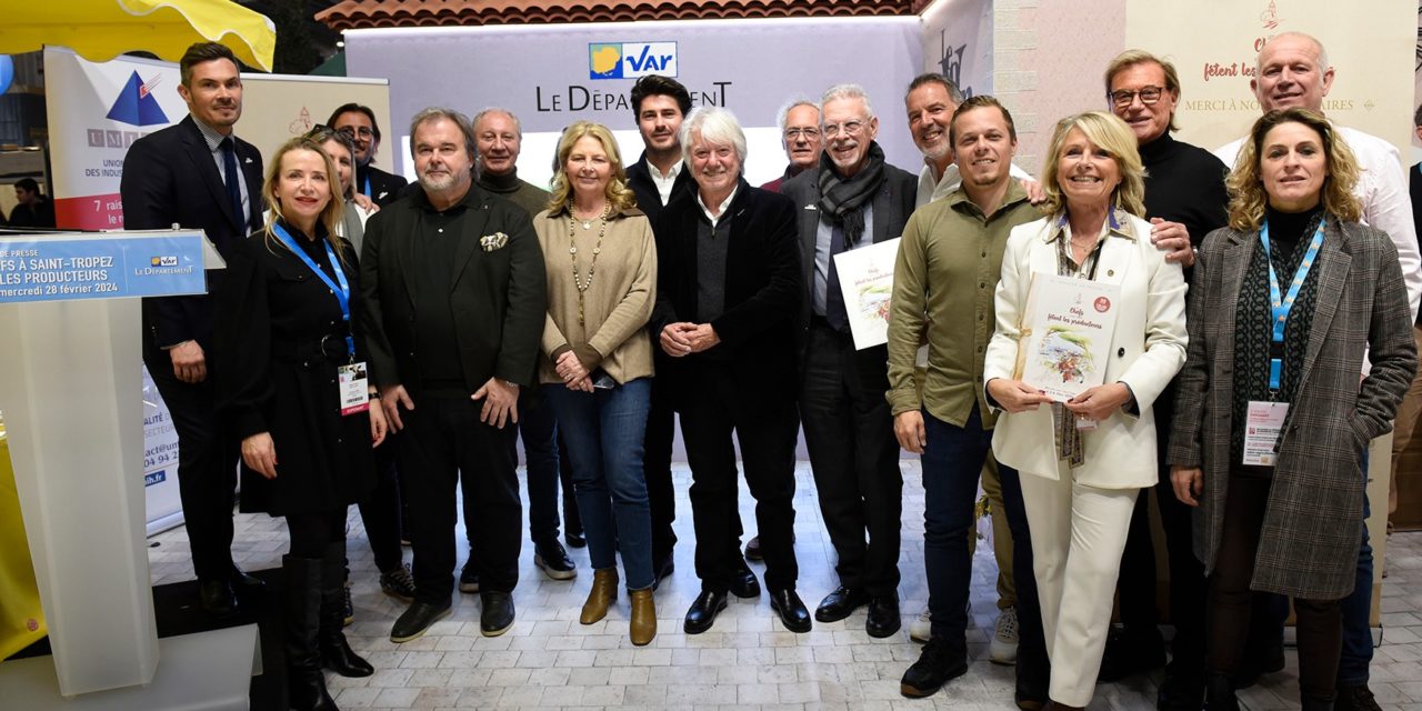 Les Chefs à Saint-Tropez fêtent les producteurs. Lancement de la 4ème édition au salon de l’agriculture sur le stand du département.