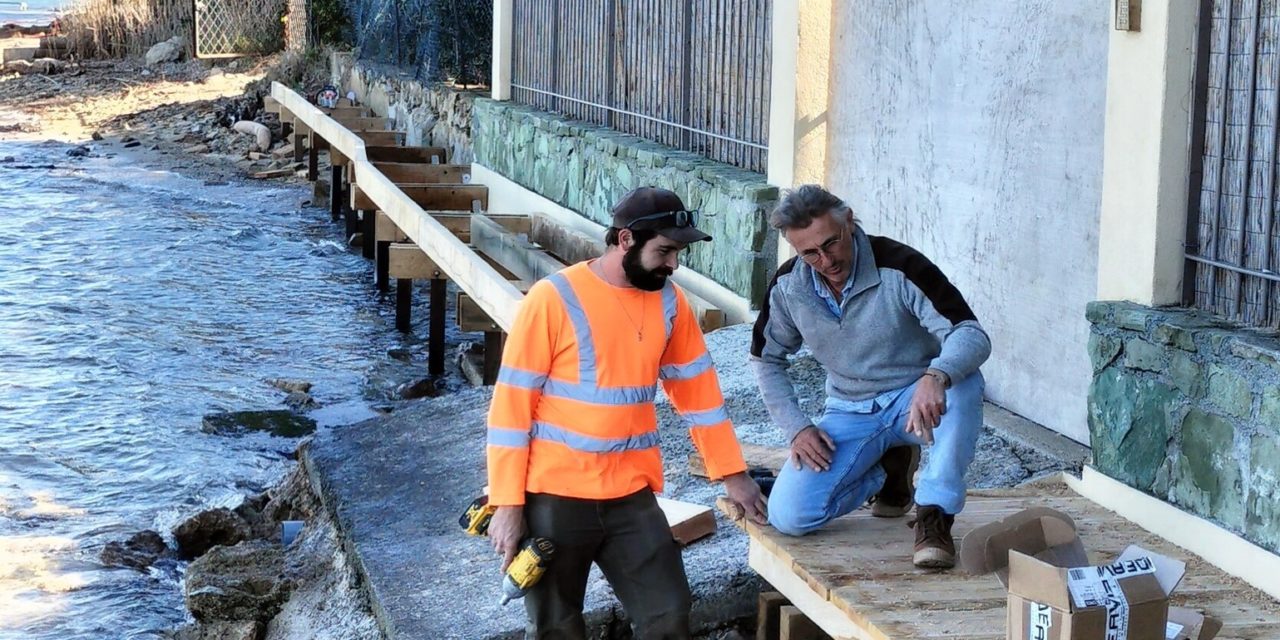 Travaux de réaménagement du sentier du littoral