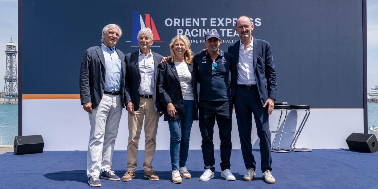 37ème America’s Cup : Baptême de l’AC75 Orient Express à Barcelone