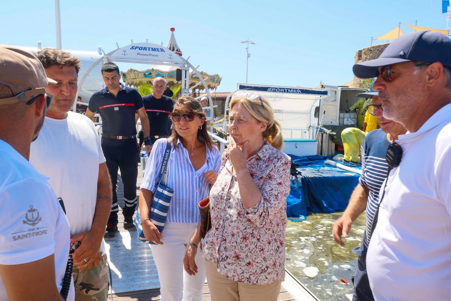 Incendie dans le port de Saint-Tropez