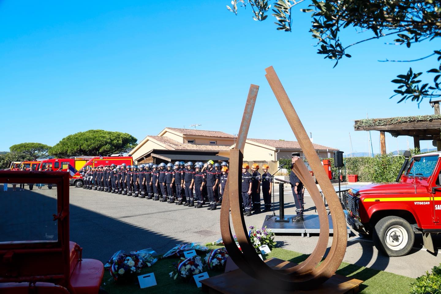 Célébration des 80 ans de la caserne des pompiers de Saint-Tropez