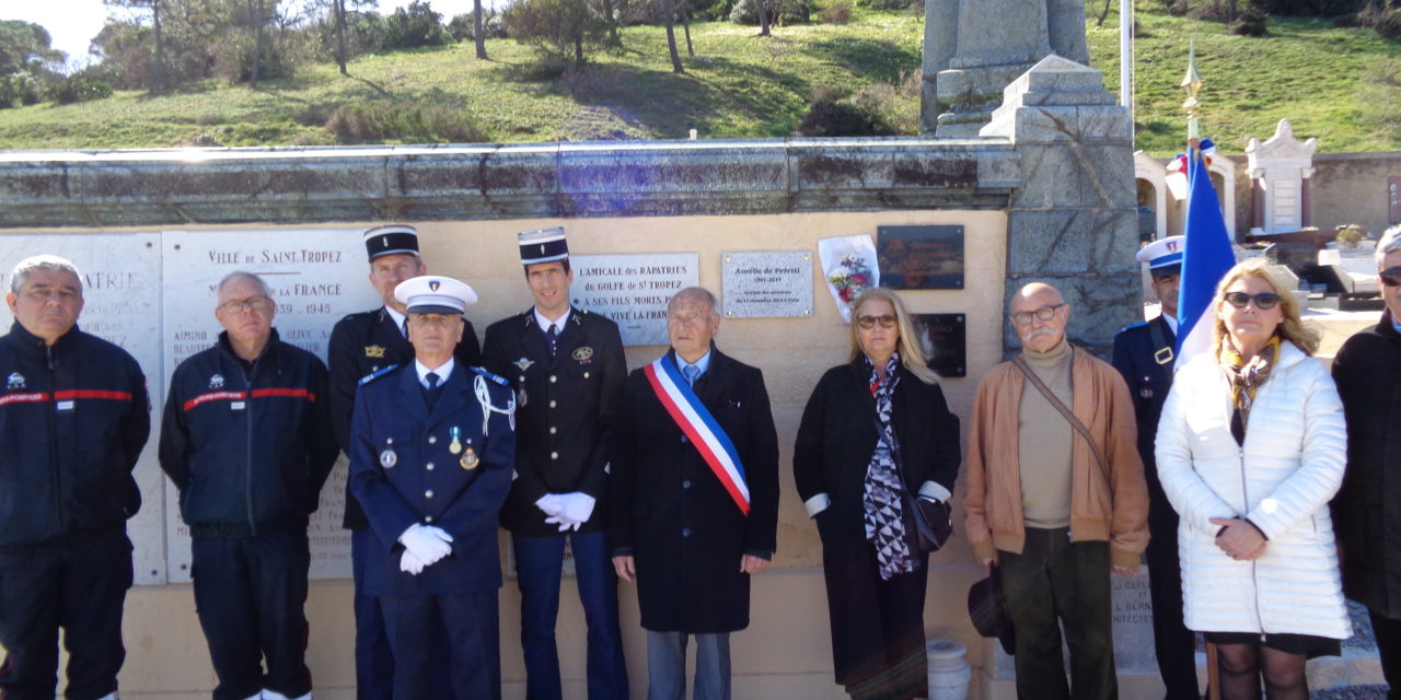 Une plaque à la mémoire d’Aurélie de Peretti