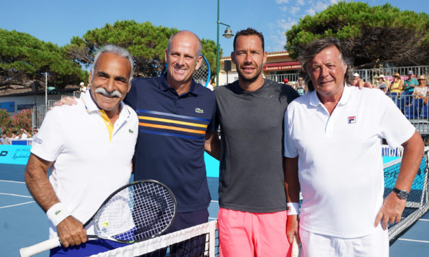 Guy Forget sur le « court » du Classic tennis tour