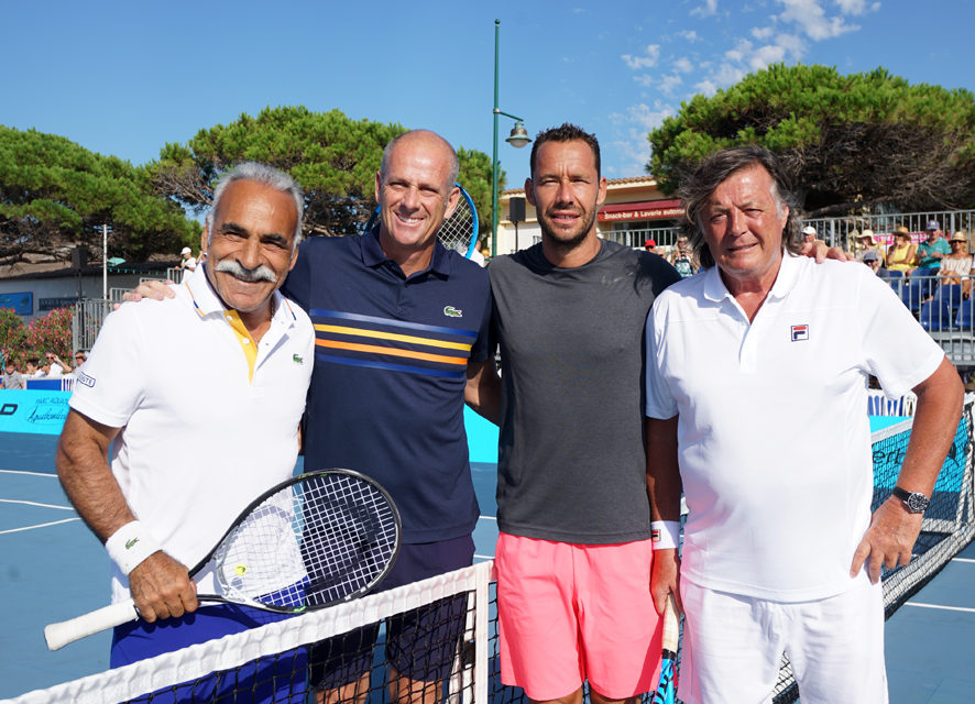 Guy Forget sur le « court » du Classic tennis tour