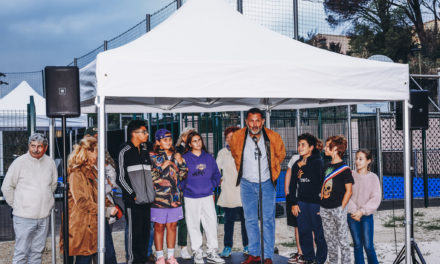 Inauguration du nouveau City Stade du Moulin Blanc – projet initié par le Conseil municipal des Jeunes