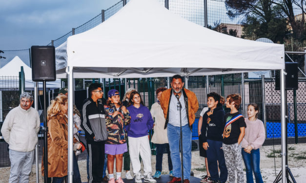 Inauguration du nouveau City Stade du Moulin Blanc – projet initié par le Conseil municipal des Jeunes