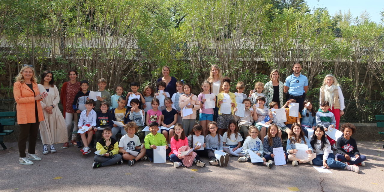 Remise des permis piétons à nos jeunes tropéziens