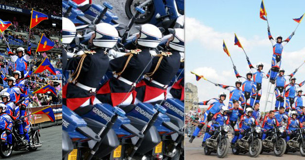 Spectacle de l’escadron motocycliste de la garde républicaine