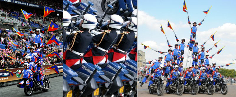 Spectacle de l’escadron motocycliste de la garde républicaine