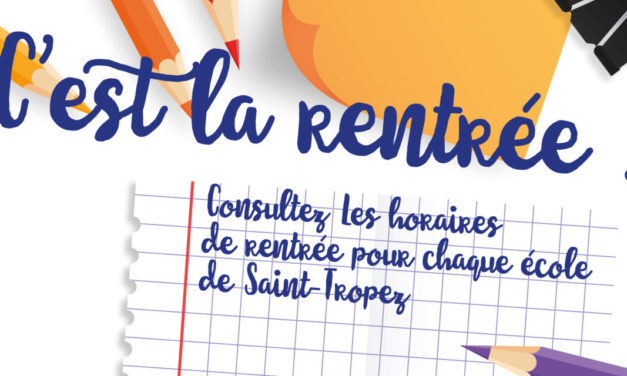 Horaires de rentrée scolaire 2021 – 2022