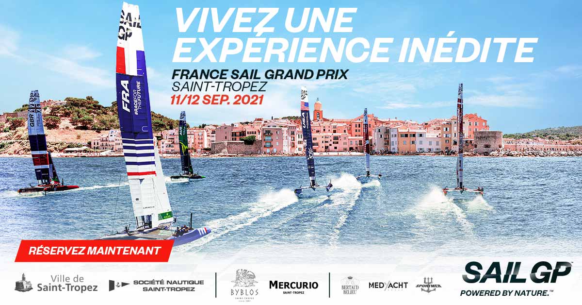 SAILGP Saint-Tropez, ville-étape du circuit 2021 les 11 et 12 septembre !