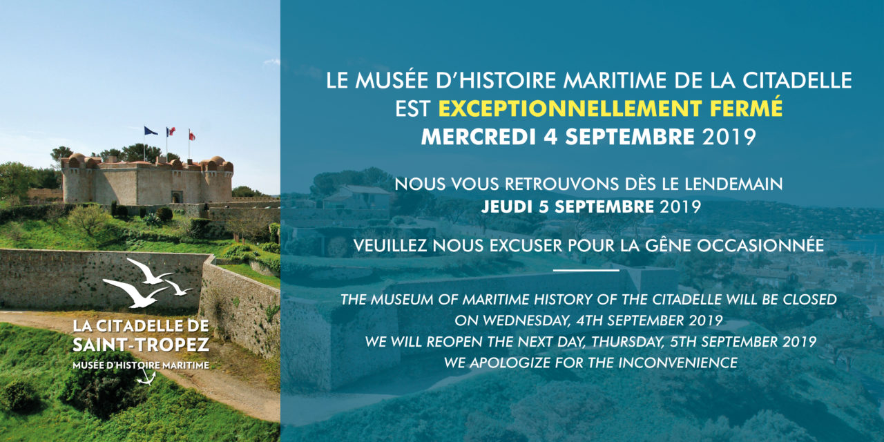 Fermeture du musée d’histoire maritime de la Citadelle la journée du 4 septembre