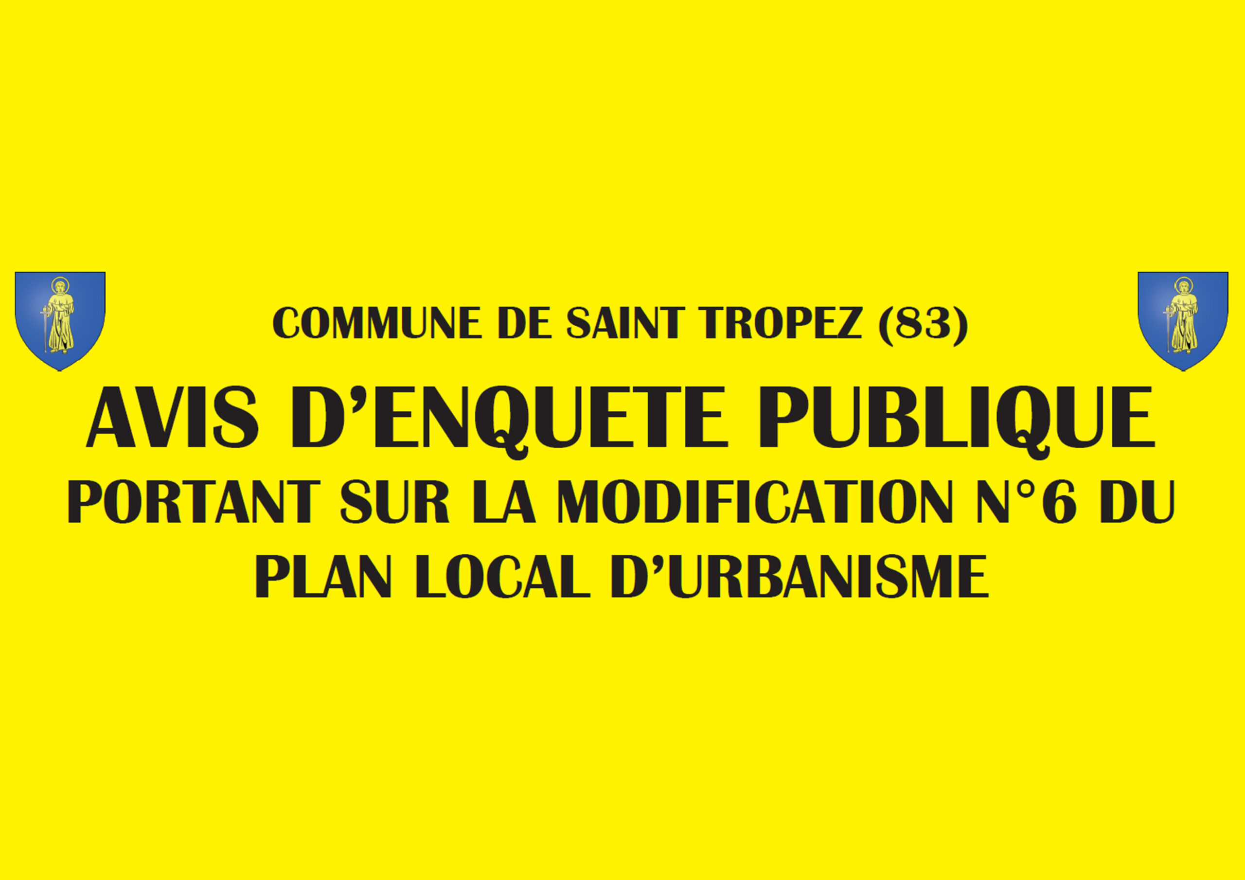 Avis d’enquête publique – Modification n°6 du PLU