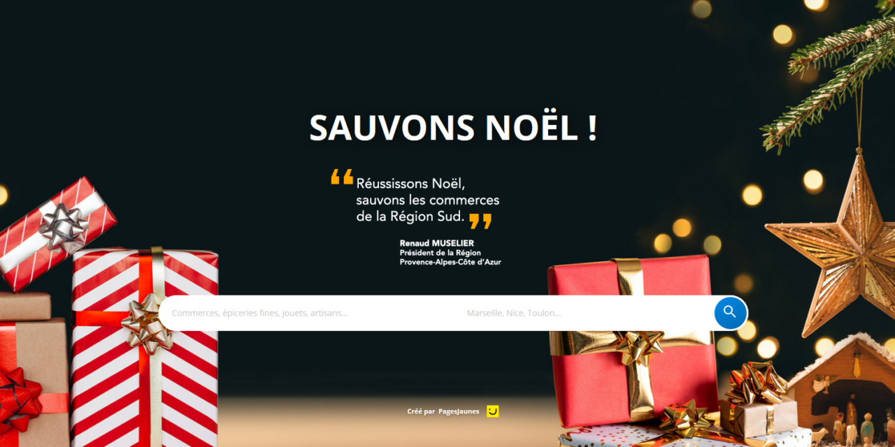 SAUVONS NOEL : LA PLATEFORME NUMERIQUE DE LA REGION GRATUITE POUR TOUS LES COMMERCANTS