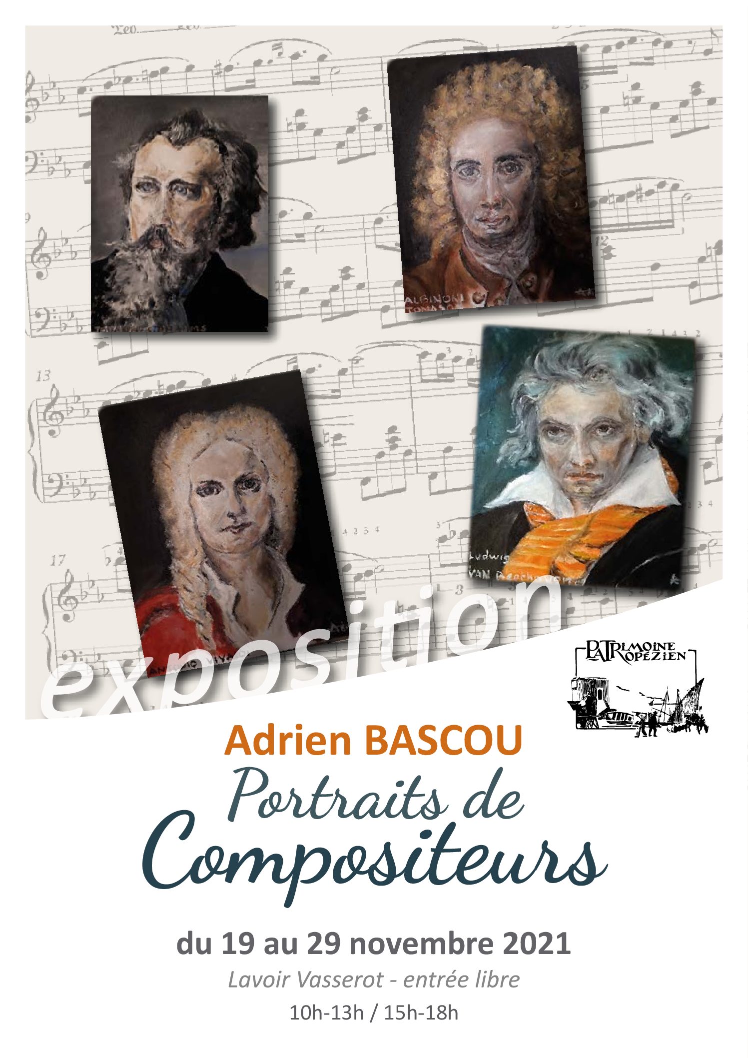 « Portraits de compositeurs » par Adrien Bascou