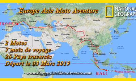 Départ du trip Europe Asie Moto Aventure